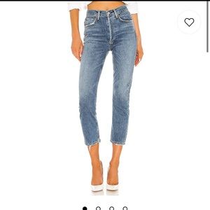 Agolde Riley high rise straight leg